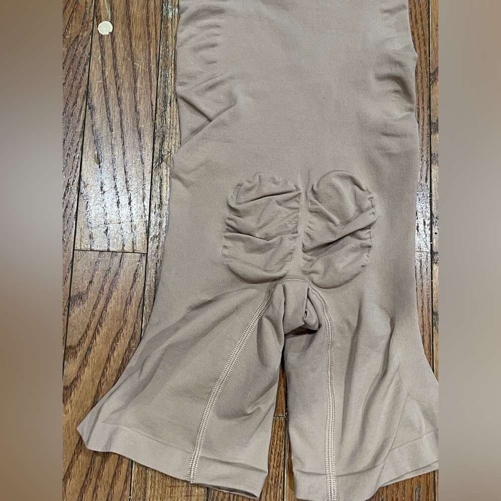 Elegant Tan Women's One-Piece Swimsuit - Picture 4 of 10